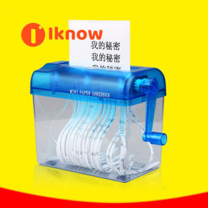 I Know A6เครื่องตัดเอกสารมือหมุนเครื่องบดขนาดจิ๋วแบบพับได้เครื่องตัดภาพบุคคล A4สำหรับสำนักงาน