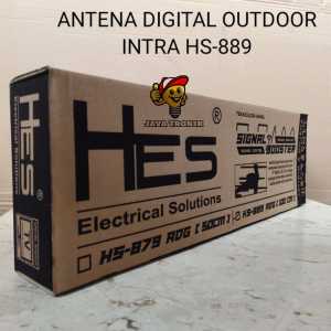 ANTENA TV DIGITAL OUTDOOR HES HS-889 FREE KABEL 10 METER ORIGINAL SNI