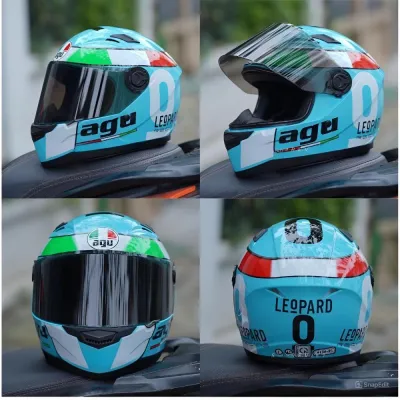 Mũ Bảo Hiểm Fullface AGU Chính Hãng – Màu Đen Carbon Bảo Hành 1 Năm Tặng Túi Đựng Cao Cấp Helmet
