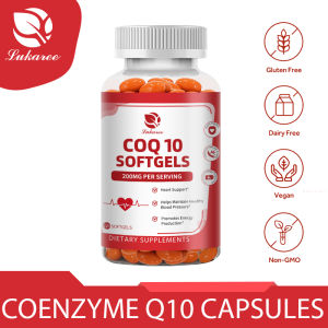 LUKAREE Viên nang Coenzyme Q10 để tăng cường sức khỏe tim mạch và sức khỏe tim mạch Cung cấp năng lượng để hỗ trợ sức khỏe chung Vitamin & khoáng chất