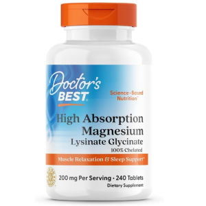 Viên uống magie Doctors Best High Absorption Magnesium dễ hấp thu giảm stress mất ngủ chuột rút 240 viên - Tăng cường trí nhớ và sự tập trung của não bộ - Giảm căng thẳng lo âu trầm cảm - Cải thiện mất ngủ đem lại giấc ngủ sâu - Giảm các hiện tư