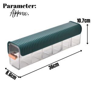 6Grids Drill Free Closet Wall Divider Storage Mounted Underwear Socks Drawer Type Wardrobe Organizer TH