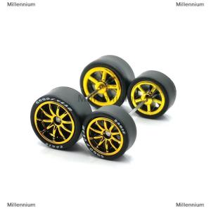 [COD] Millennium 1Set 1 64 Alloy Car Staggered Front Small Rear Large Wheel 11.2mm+13mm BMS Serie Gild ing en For Hot Wheel