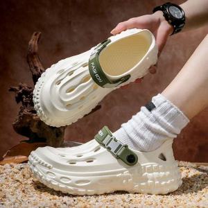 MenS Summer 2026 New Model Anti-Slip Anti-Odor Beach Sandals With Tires Closed-Toe Outdoor Sandals With Buckle