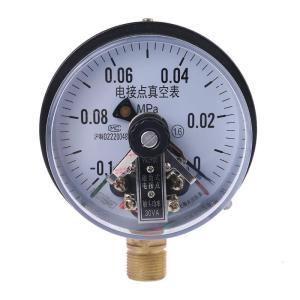Compact Electromagnetic Auxiliary Axial Side Electric Contact Pressure Gauge Control Vacuum Table 0-1mpa Barometer