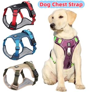 YITAQI Lightweight Vest Type Dog Harness Reflective Adjustable Dog Chest Strap Anti Loss Durable Dogs Accessories Outdoor Use
