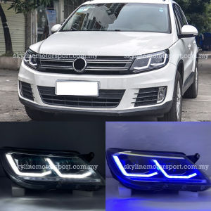 Volkswagen Tiguan Head Lamp Projector DRL Led Black 2009 2010 2011 2012
