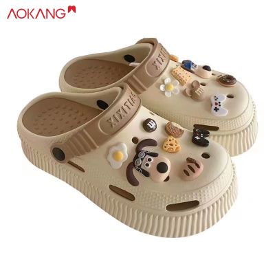 AOKANG Thick-soled hole shoes women's indoor home new non-slip thick-soled sandals women's outer wear