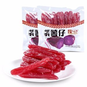 美味栈番薯仔紫薯仔260g地瓜番薯干紫薯条软糯零食水晶小薯仔Delicious Stack Sweet Potato Cubes
