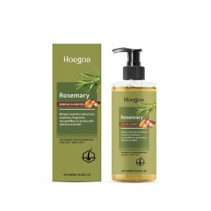 Hoegoa Rosemary Shampoo Cleansing Scalp Strong Moisturizing Hair Naturally Smooth Fluffy and Refreshing Shampoo