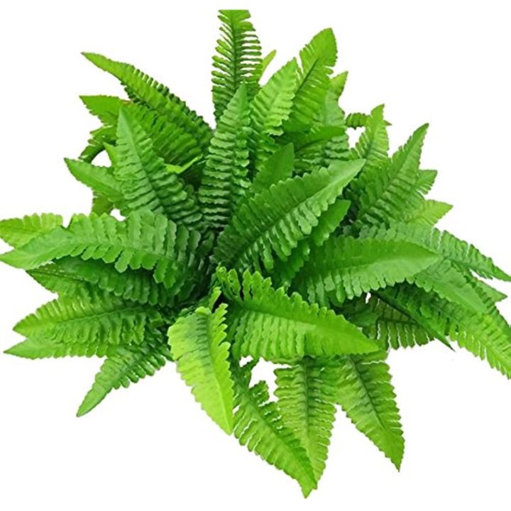 Spencer 2 Pack Artificial Plants Boston Fern Bush Plant Shrubs Faux