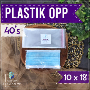 Plastik OPP Lem 10x18 cm 40s Micron Isi 100 lembar