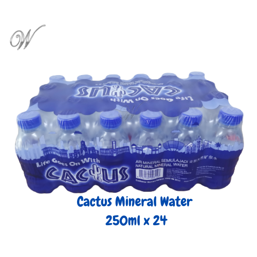 Cactus Mineral Water (250ml x 24) | Lazada