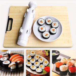 【Suitable for beginners】Sushi Maker Machine Roller Sushi Tool Roll Mold Making Kit Bazooka Rice Meat Vegetables DIY Kitchen Roller Sushi Maker Roll Mold Making Kit Sushi Bazooka