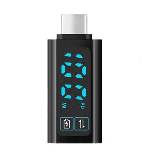 USB C Adapter 100W Highly Speed Charging and Data Transfer Digital Voltages Monitoring Systems for Home Offices Travel