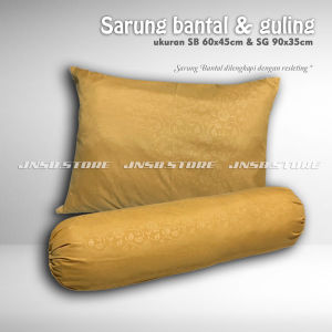 Sarung Bantal Dan Guling Tidur Polos Embos Warna Tosca Resleting Premium Ukuran 60 x 45 cm