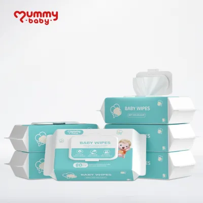 Mummy baby Organic baby wipes 80 pieces per pack non-alcoholic cost-effective wipes