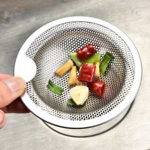 5.2cm Stainless Steel Kitchen Sink Filter Food Hair Stopper Sink Strainer Bathroom Floor Drain