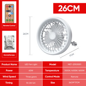 Dreepor LED Ceiling Fan Light 30W 50W Remote Control for Living Room Mini Ceiling Fan Modern Design 3 Color Silent 3 Speed Wind 3 Blades Timer