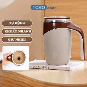 CỐC KHUẤY TỰ ĐỘNG Dùng pin siêu tiện chất liệu thép 304 không rỉ giữ nhiệt tốt