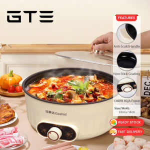 GTE 7L / 8L Multi Functional Electric Cooker Single Pot and Dual Room Large Capacity Automatic Hot Pot Periuk Elektrik - Fulfilled by GTE SHOP
