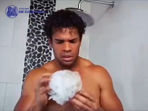 【SM Mall】Silicone Body Scrubber Long Handle Shower Brush Double Sided Exfoliating Back Scrubber with Soft Bristle for Men Women Portable Wall Mountable Bath Cleaning Tool for Dead Skin Removal