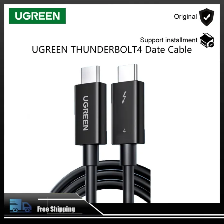 UGREEN【Thunderbolt 4】Data Cable-Type-C Dual USB-C-PD100W Fast Charge-HD 8K Display-USB 4.0 Gen 3-Applicable to Support Macbook