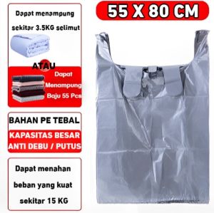 Kantong Kresek Plastik Tebal Premium Kantong Plastik Super Jumbo Untuk Pindah Rumah Baju Selimut [isi 10 pcs ]