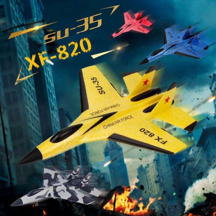 【Ready Stock/COD】FX620 FX820 for SU35 RC Remote Control Airplane 2.4G
