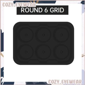(6 GRID)Silicone Ice Cube Tray Mold Ice Ball Maker Jelly Maker Molds Ice Storage Containers Cocktails Beverages Flexible