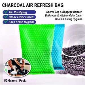 500g Bamboo Charcoal Bag Air Freshener Charcoal Purifier Deodorant Bag Activated Carbon Air humidifier Perfume Bamboo Farcent Charcoal Cabinet Bamboo Car Bamboo Bag Bamboo Refrigerator Bamboo Shoe Cabinet Bamboo Car Home Office Bamboo Arang Buluh