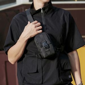 PANG8 Waist Pouch Men Chest Bag Trekking Pack Crossbody Bags Outdoor Shoulder Bag Fishing Outdoor Nylon Chest Sling Bag Hiking