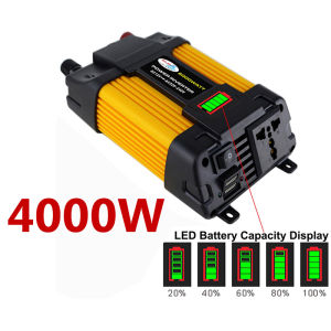 6000W Power Inverter Little Hornet DC Modified Sine Wave Home Car Solar Converter with Dual USB Fast