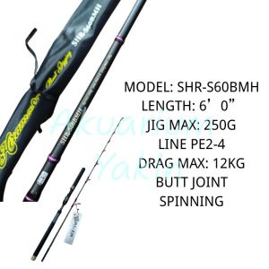 4077 BULLZEN SEABATTLE HIRAMASA BOAT JIGGING FISHING ROD JORAN PANCING IKAN SEA BATTLE