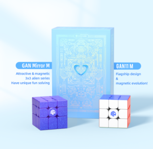 Cube Puzzle 2x2 3x3 4x4 GAN Blue Set GIFT Hadiah Paket KADO Original murah