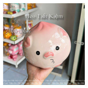 Heo Đất Tiết Kiệm - BÁNH BAO SỨ Bát Tràng Đựng Tiền Ống HeoỐng Tiết Kiệm Trang trí Quà Tặng