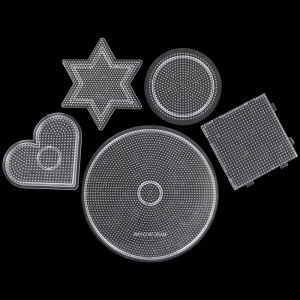 Christmas gift 【AYLMER】 5 Type Selection 2.6mm Perler Beads Template Pegboard For Hama Beads Tool DIY Educational Puzzle Beadbond Toy