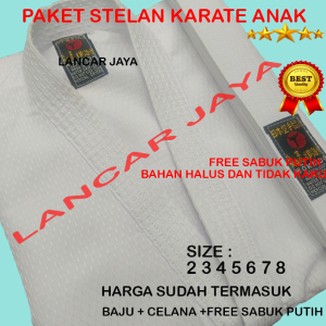 BAJU KARATE ANAK FREE SABUK PUTIH