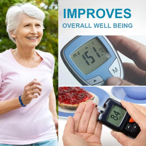 Silicone Wireless Radiation Blood Sugar Lowering Bracelet