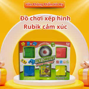 Đồ chơi xếp hình Rubik cảm xúc trò chơi thay đổi khuôn mặt biểu tượng cảm xúc cho bé