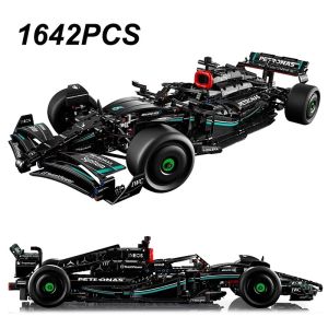 Technical F1 42171 1:8 1642PCS W14 Performance Building Blocks Super Race Car Assembly Model Vehicle Toys Bricks For Kid Christmas Gifts