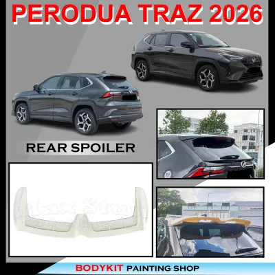 PERODUA TRAZ 2026 V1 STYLE REAR SPOILER MATERIAL ABS