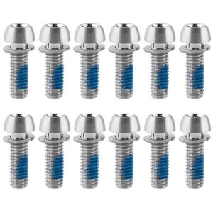12Pcs Metal Iron Bike Stem Bolt with Washer Road Bike Stem Risers Screw Bicycles Disc Brake Calipers Bolt Enduring