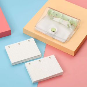 3 Ring Mini Loose-leaf Notebook Cute Transparent Loose-leaf Hand Book Student Portable Notebook ring binder Kawaii School Supplies