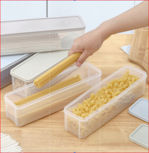 Boîte De Conservation Tupperware Pour Spaghettis - Cylindre Avec Couvercle Bleu - Étanche - Occasion