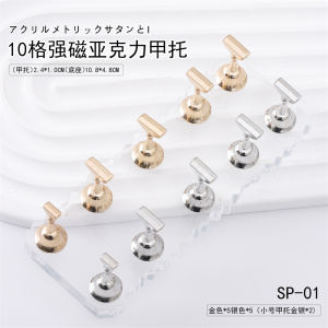 5 Pcs Stand Holder Display Kuku Palsu Magnetik Untuk Latihan Nail Art Manicure