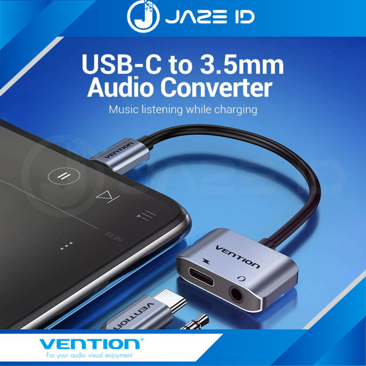 Vention Converter Type C To Jack Music Call Volume Mic