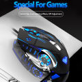 AULA S20 Programmable Gaming Mouse, 2400DPI, RGB, Lightweight, New Laser Engine, USB Optical Mouse Gaming for PC/MAC Laptop Computer. 
