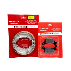 K59 PAKET KAMPAS REM DEPAN BELAKANG VARIO 150 LED CBS / HONDA GENIO / BEAT DELUXE / SCOOPY NEW K2F / KAMPAS REM TROMOL BELAKANG BEAT DELUXE / DISPAD DEPAN GENIO / KAMPAS REM PIRINGAN CAKRAM DEPAN