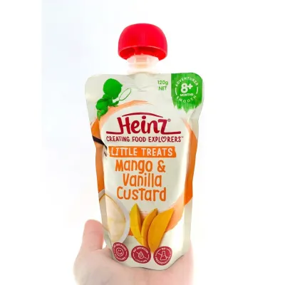 Váng sữa ăn dặm Heinz Custard Úc cho bé từ 6 tháng dạng gói 120g - Sweet Baby House